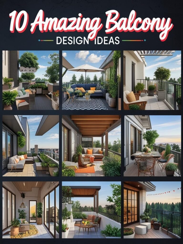 10 Amazing Balcony Design Ideas