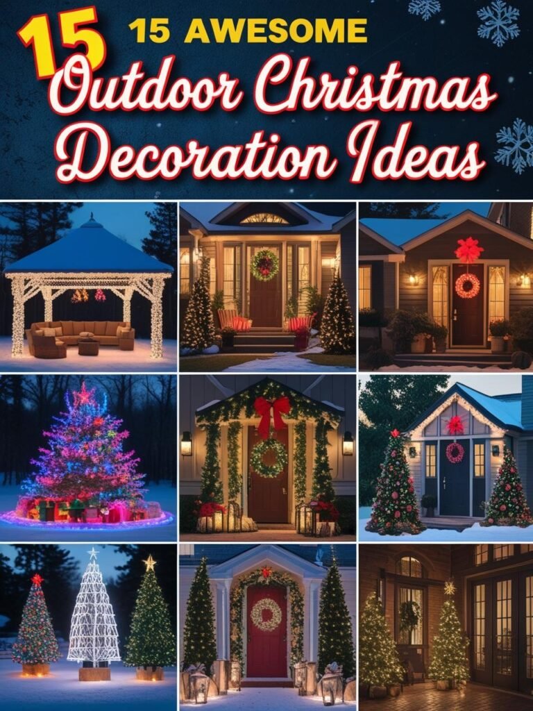 15 Awesome Outdoor Christmas Decorations Ideas