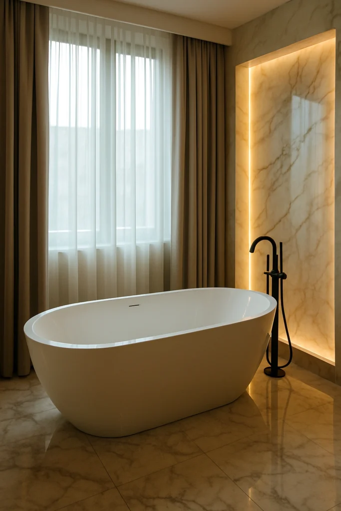 Floor-to-Ceiling Glass Showers