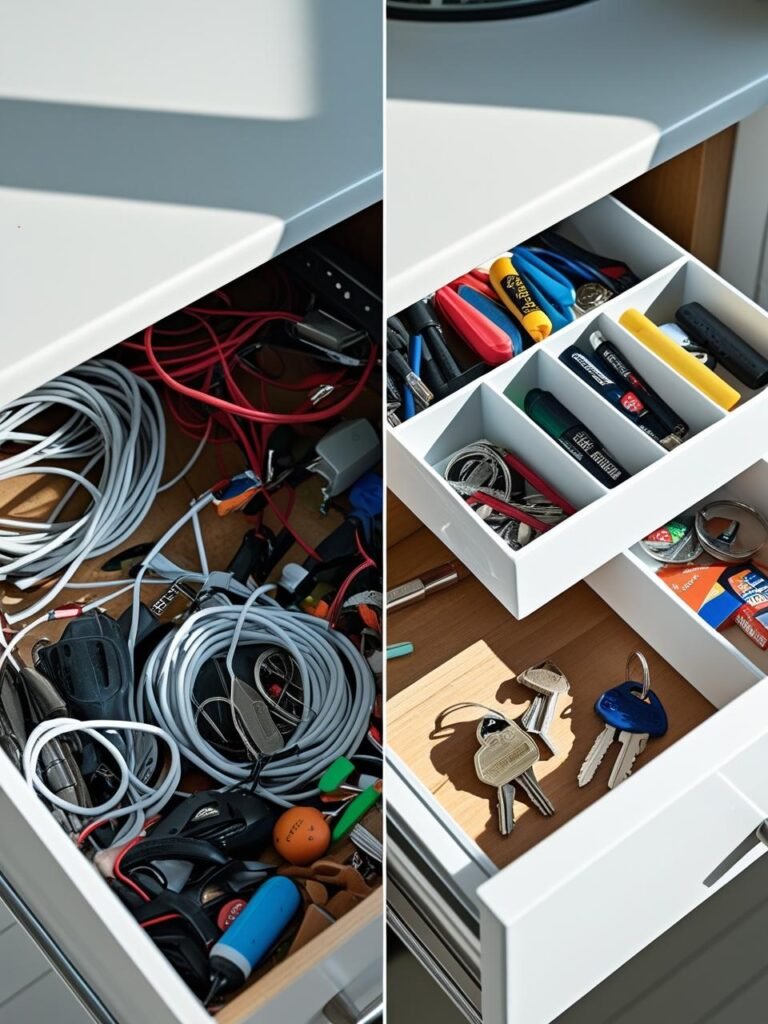 Master Deep Kitchen Drawer Organization