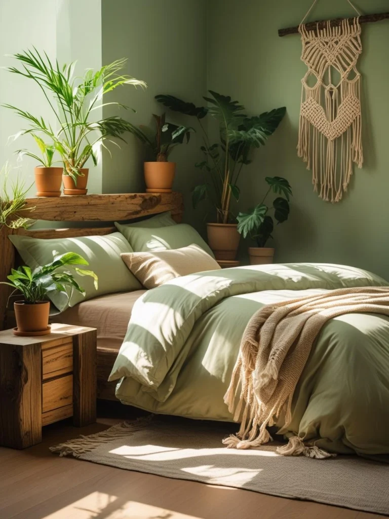 Sage Green and Warm Beige: Earthy and Calming