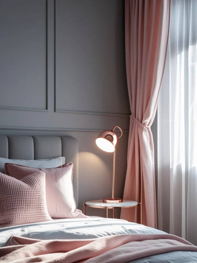 Soft Grey and Blush Pink: Elegant and Understated
