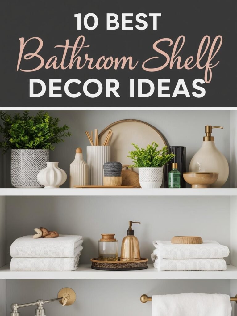 10 Best Bathroom Shelf Decor Ideas