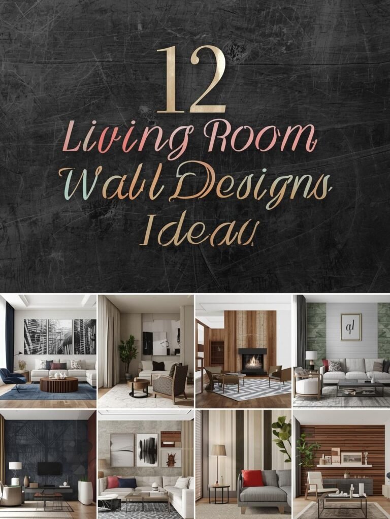 12 Awesome Living Room Wall Design Ideas