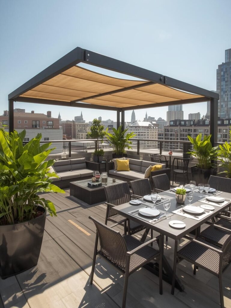 Blending Functionality and Style in Rooftop Design