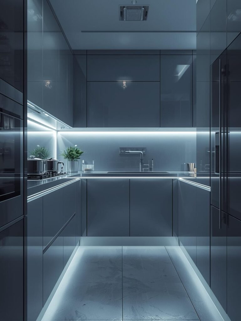 Handleless Push-to-Open Cabinets