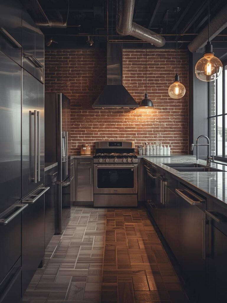 Industrial-Inspired Metal Cabinets
