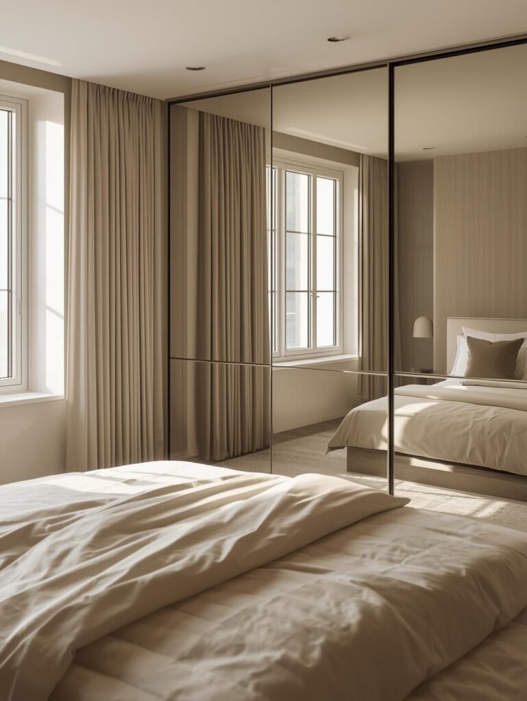 Mirrored Wardrobes for Space Enhancement