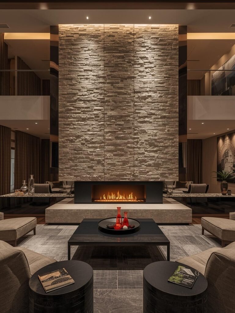Stone or Metal Accent Walls
