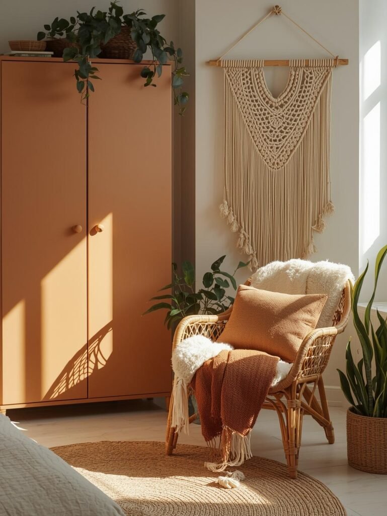 Terracotta Wardrobes for Boho Bedroom Wardrobe Ideas