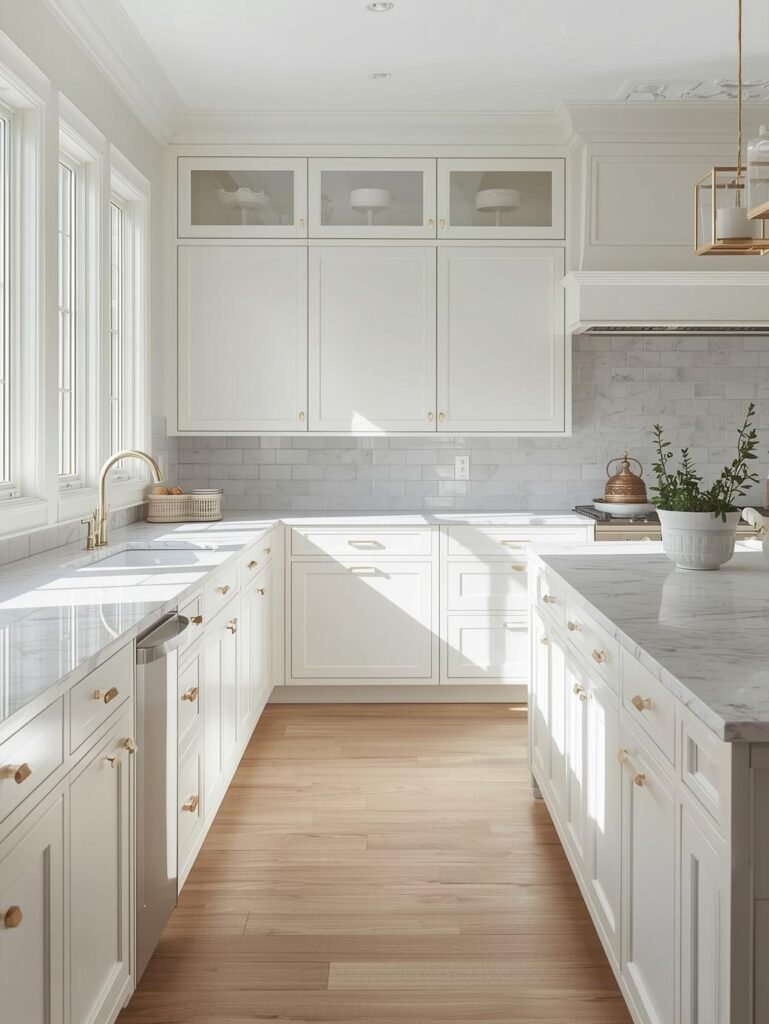 White Modern Kitchen Cabinets